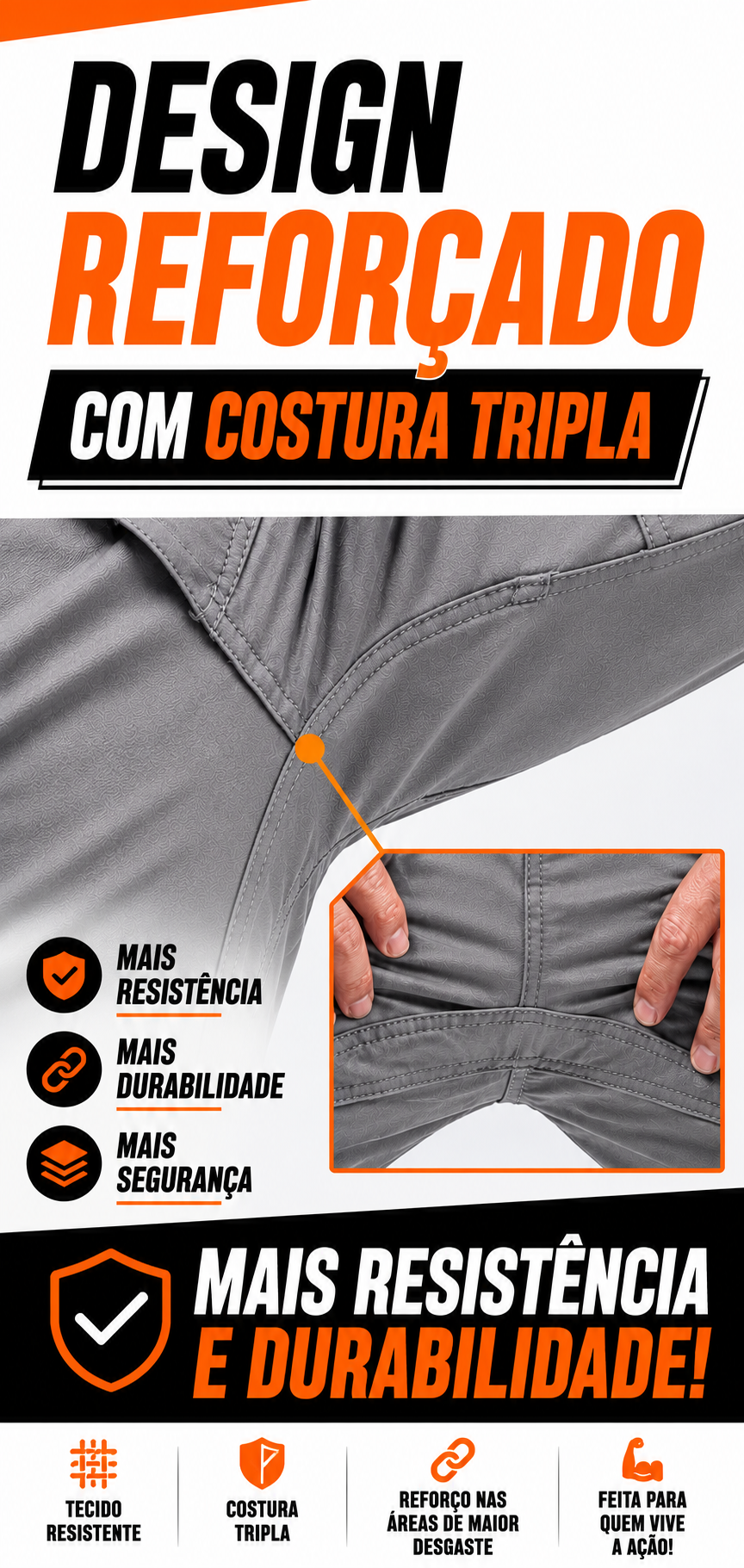 Calça Tática Mariner® - Cinza