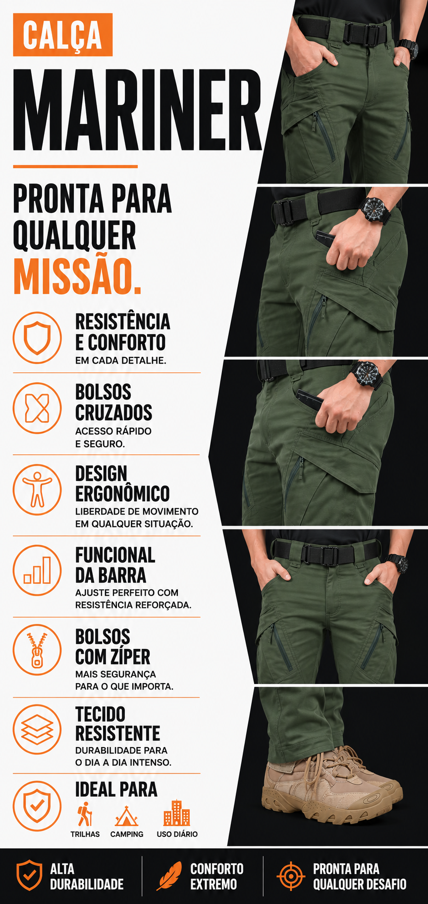 Calça Tática Mariner® - Verde