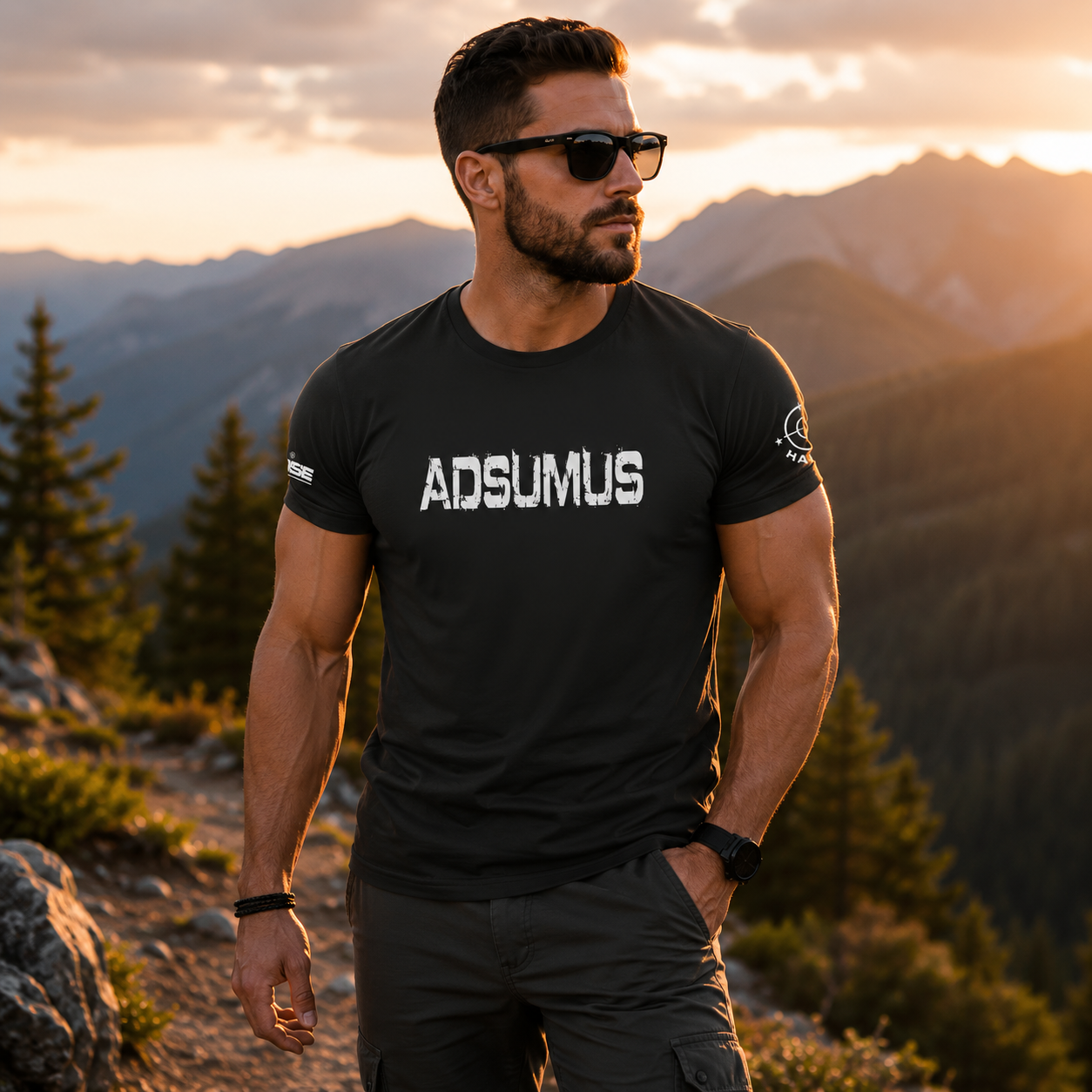Camiseta Masculina Adsumus