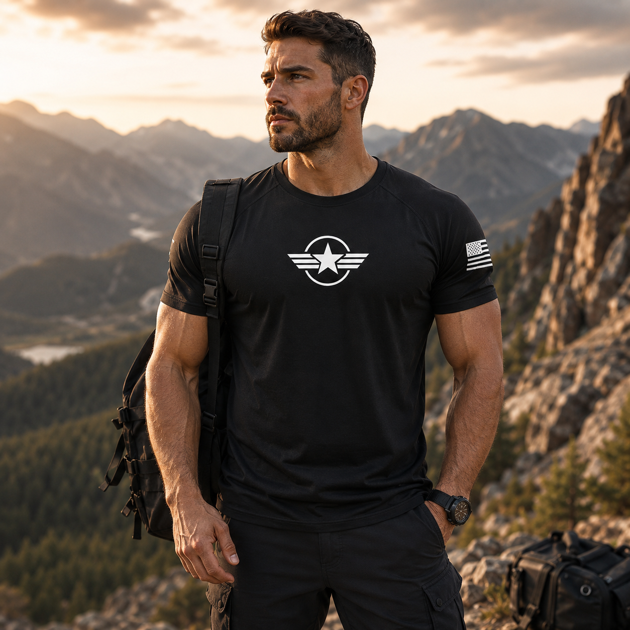 Camiseta Dry Fit Estrela Militar