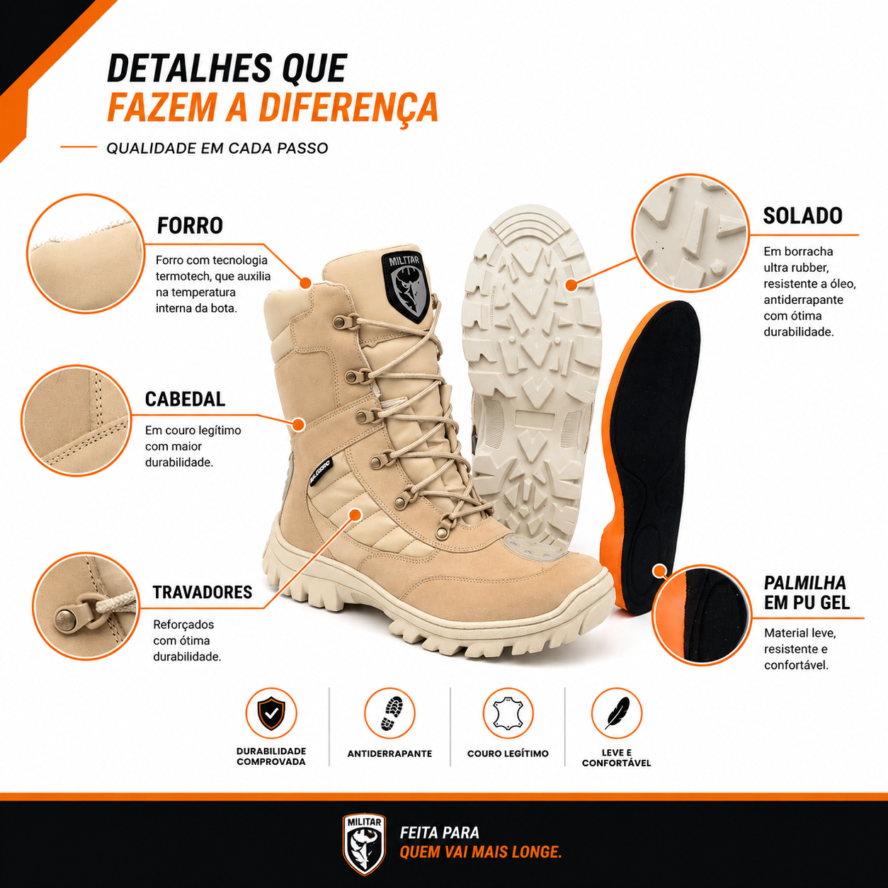 Coturno Tático Militar