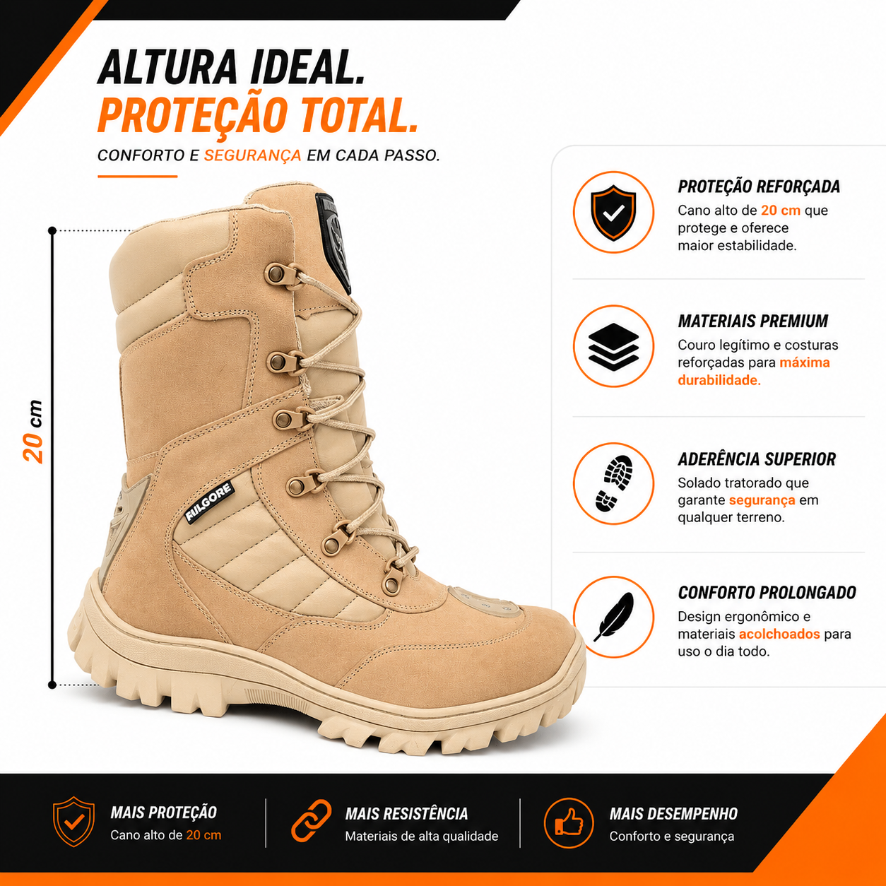 Coturno Tático Militar