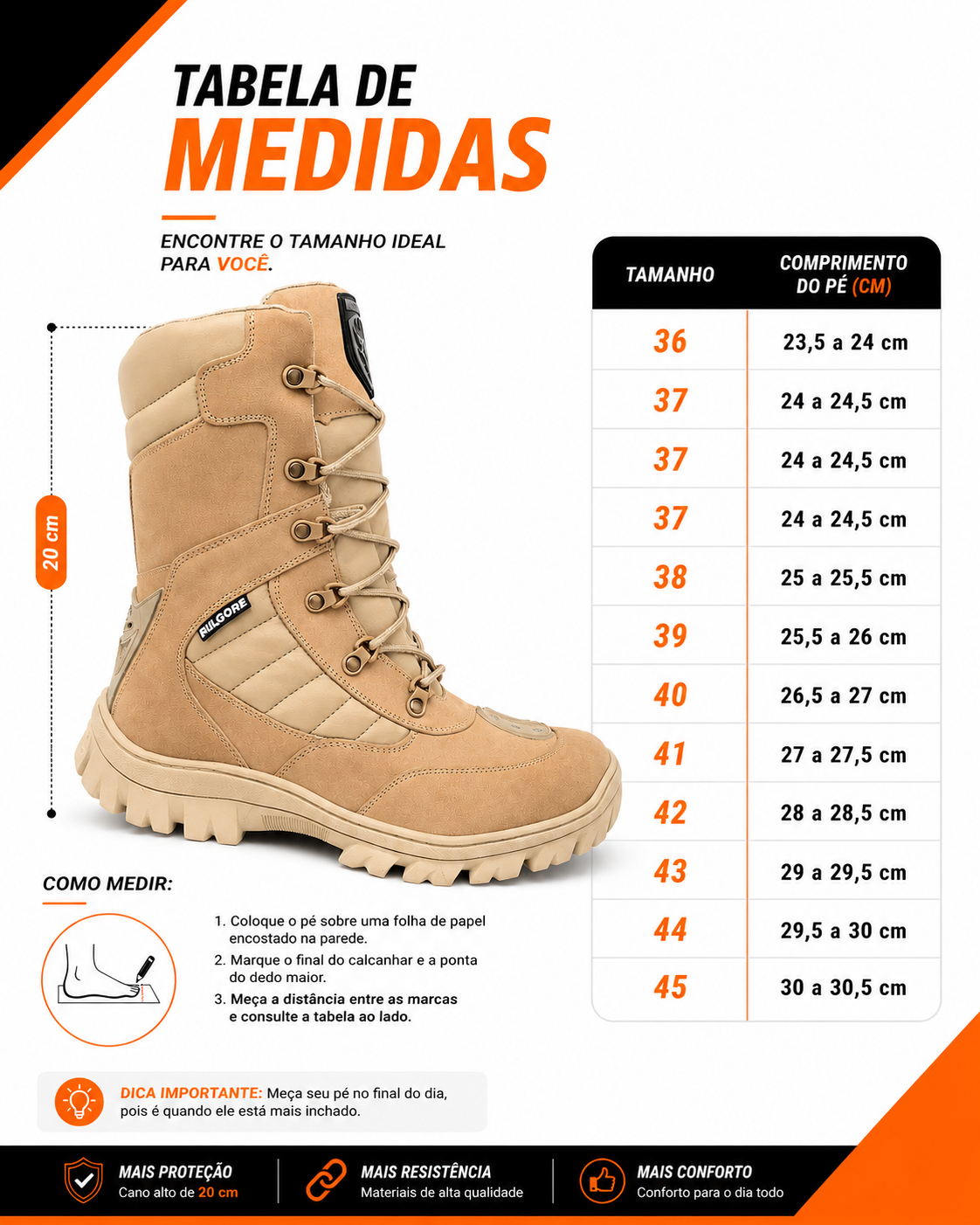 Coturno Tático Militar