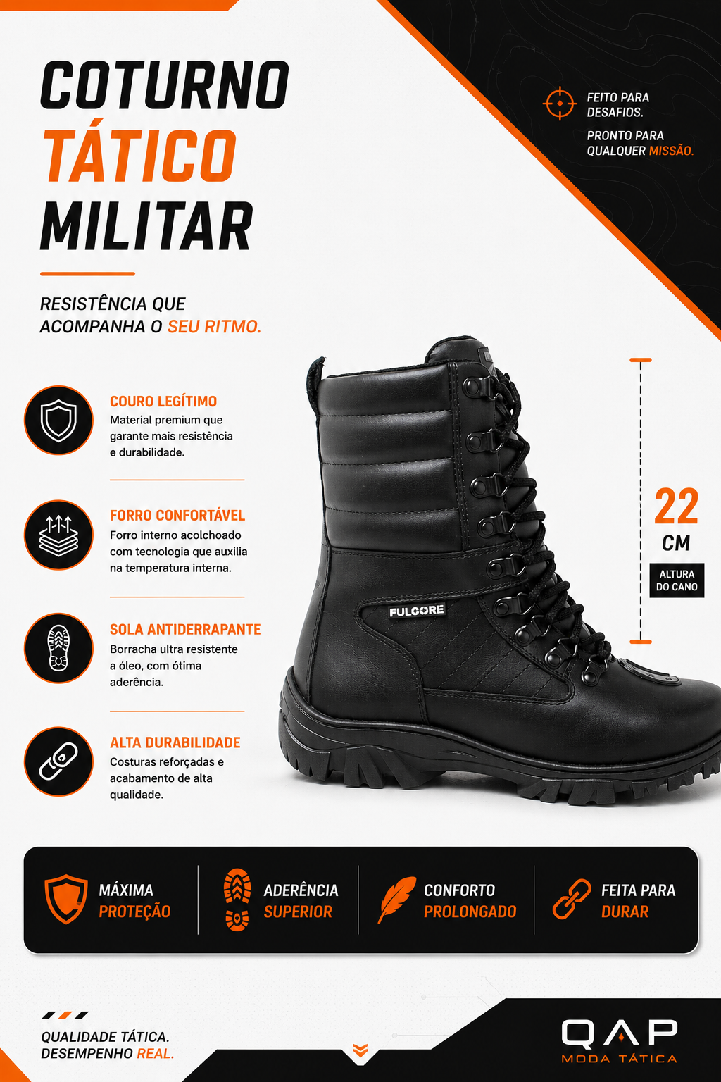 Coturno Tático Militar