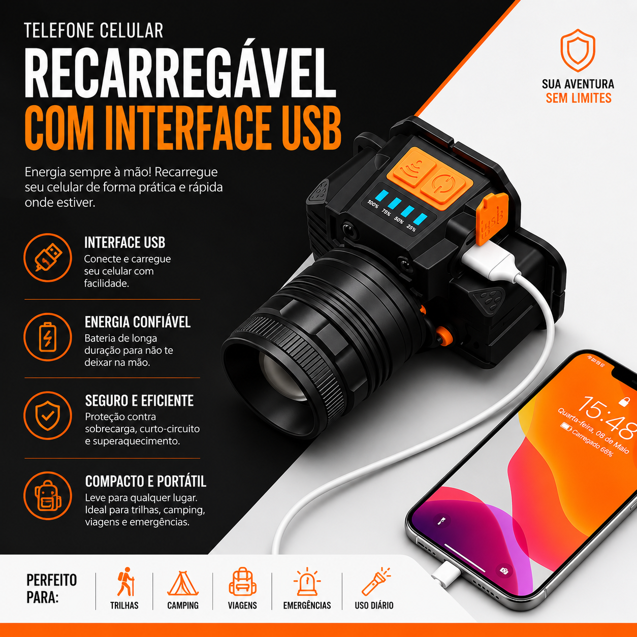 Lanterna de Cabeça SuperNova