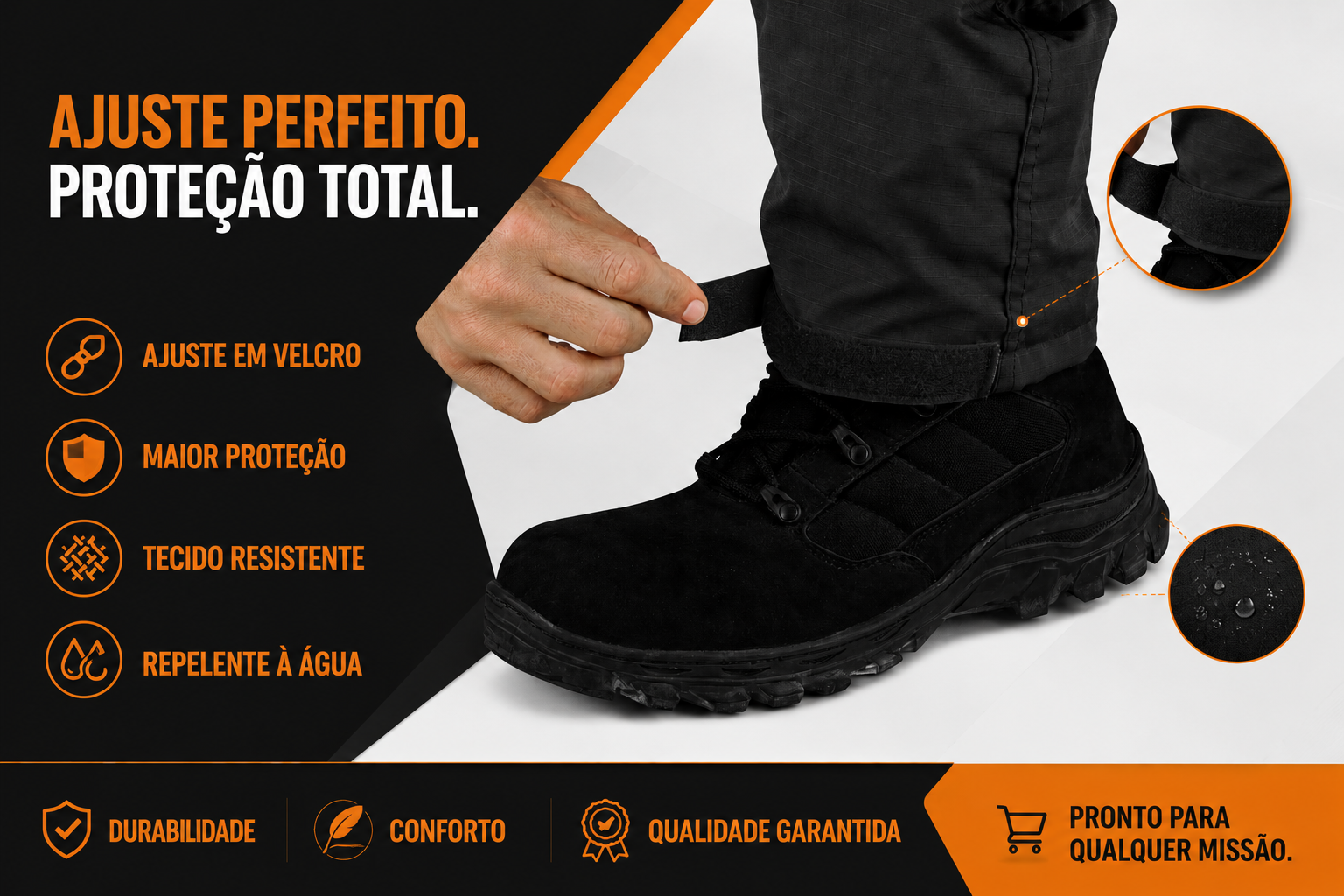 Calça Tática Elitte® - Preta