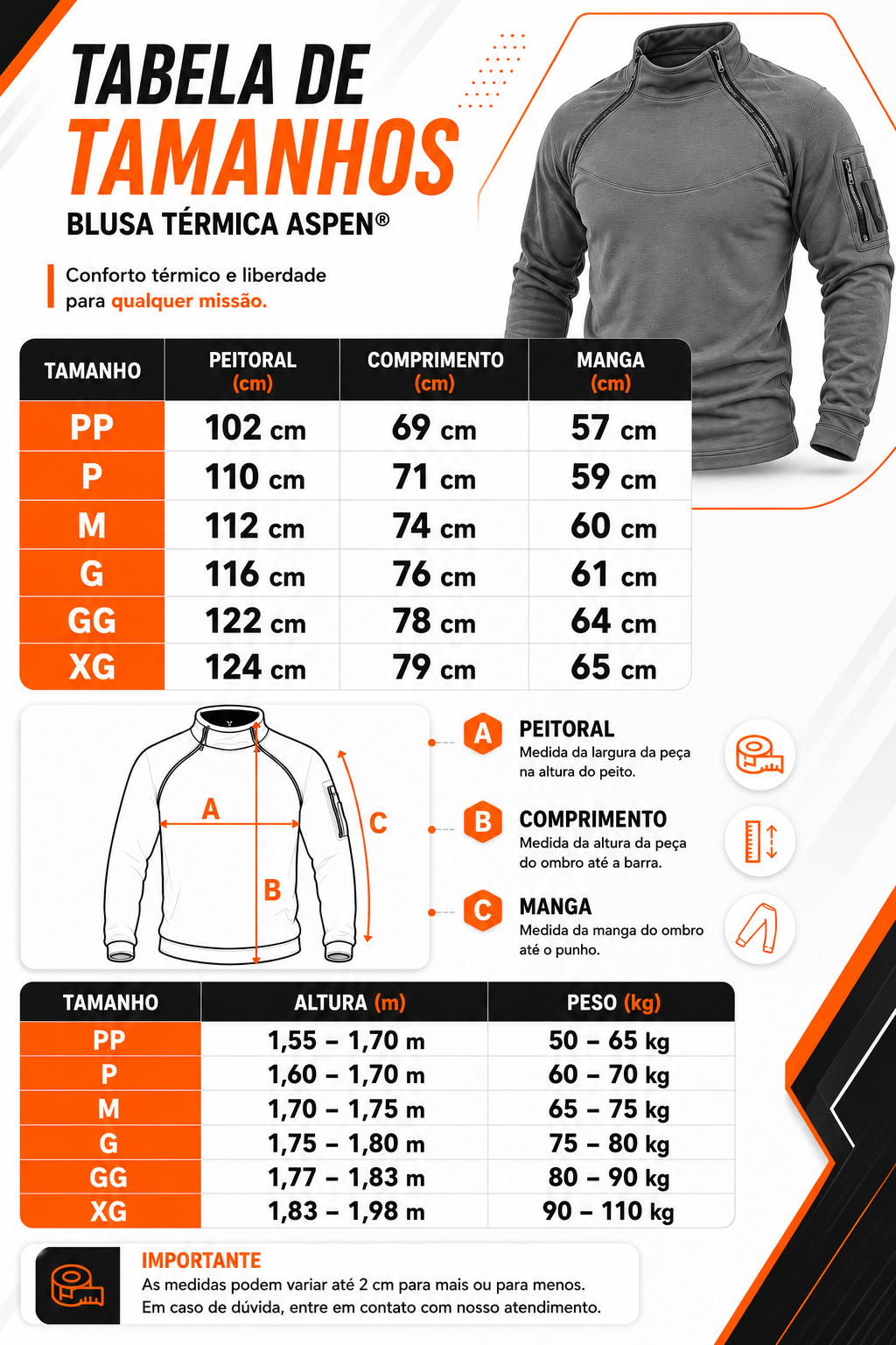 Blusa Térmica Aspen® - Cinza