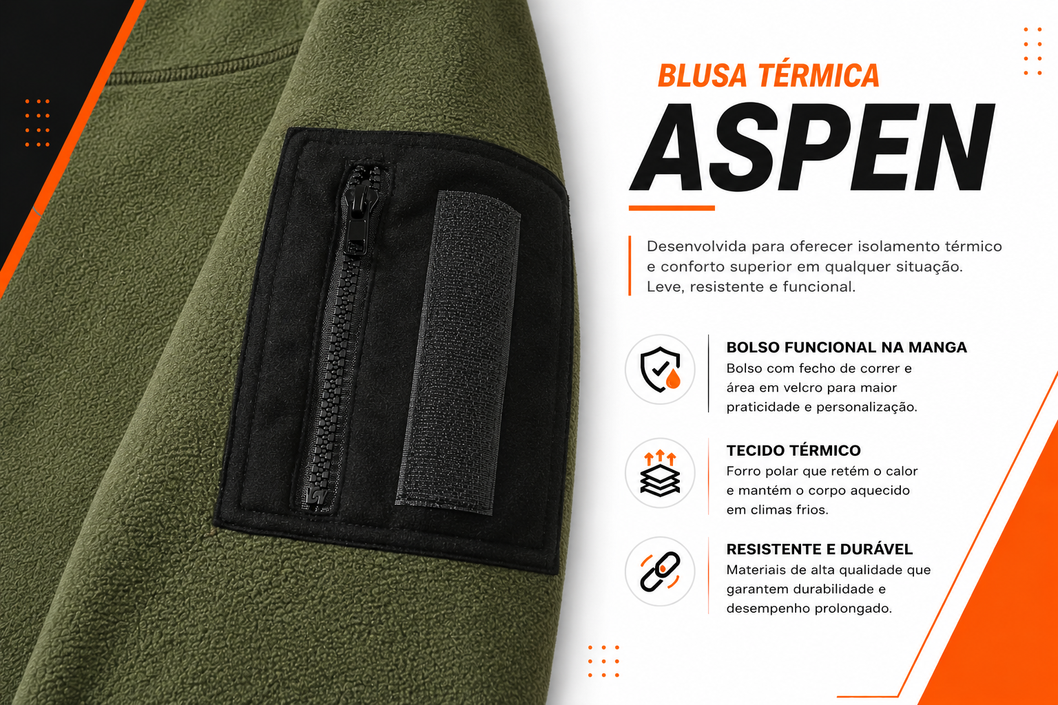 Blusa Térmica Aspen® - Verde Oliva