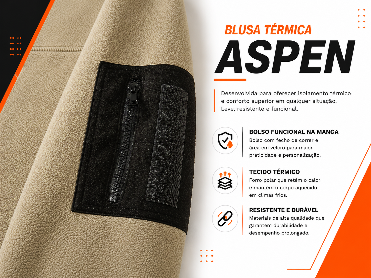Blusa Térmica Aspen® - Cáqui