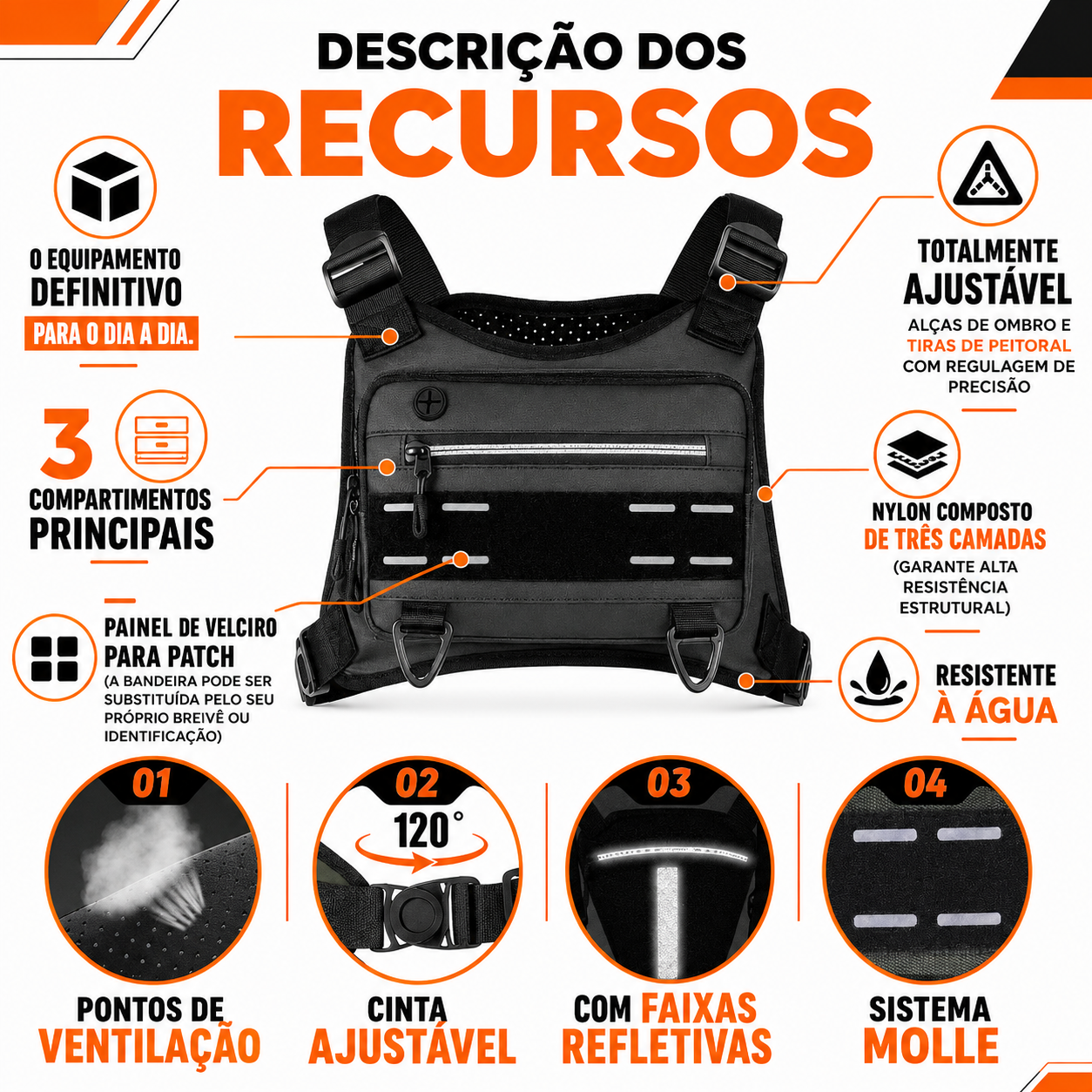 Bolsa Tática Profissional Runner
