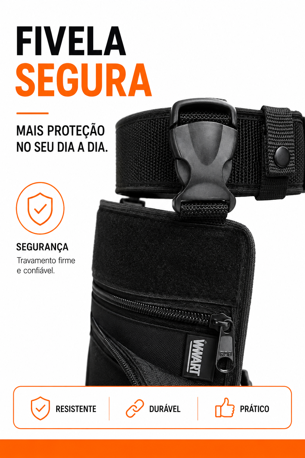 Bornal Tático De Perna + Cinto Tático Militar