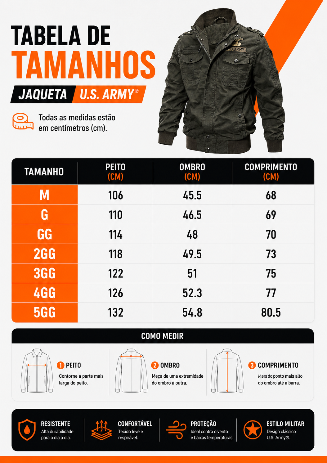 Jaqueta U.S. Army