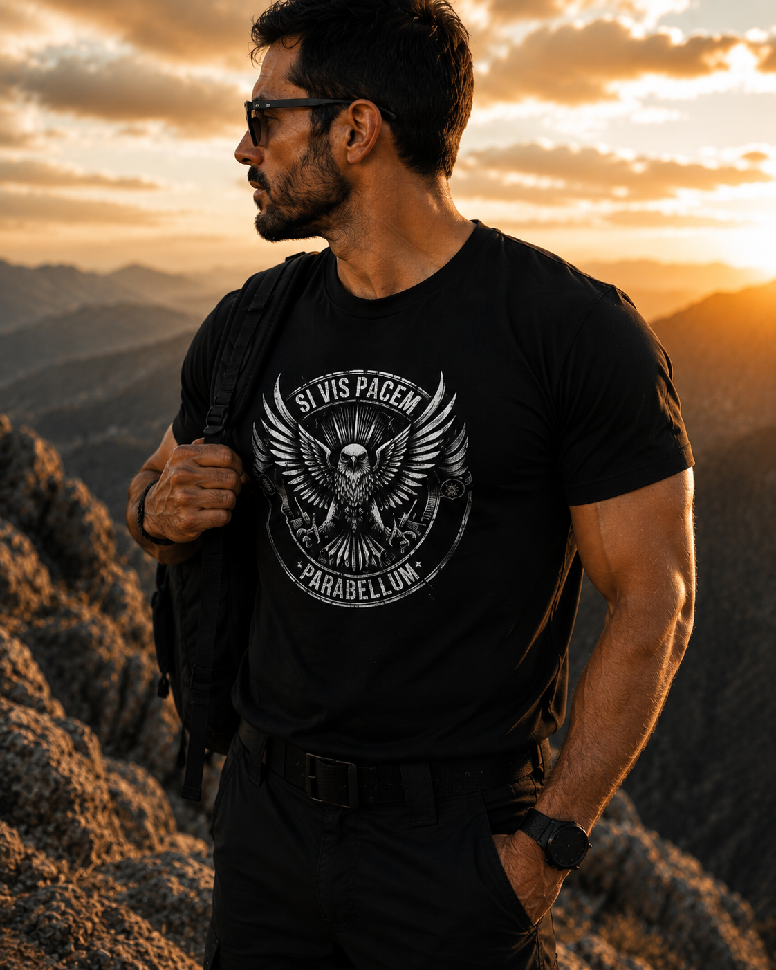 Camiseta Masculina Dry Fit Si Vis Pacem Para Bellum