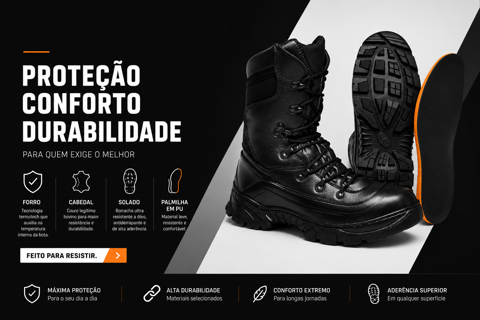 Coturno Militar Shadow