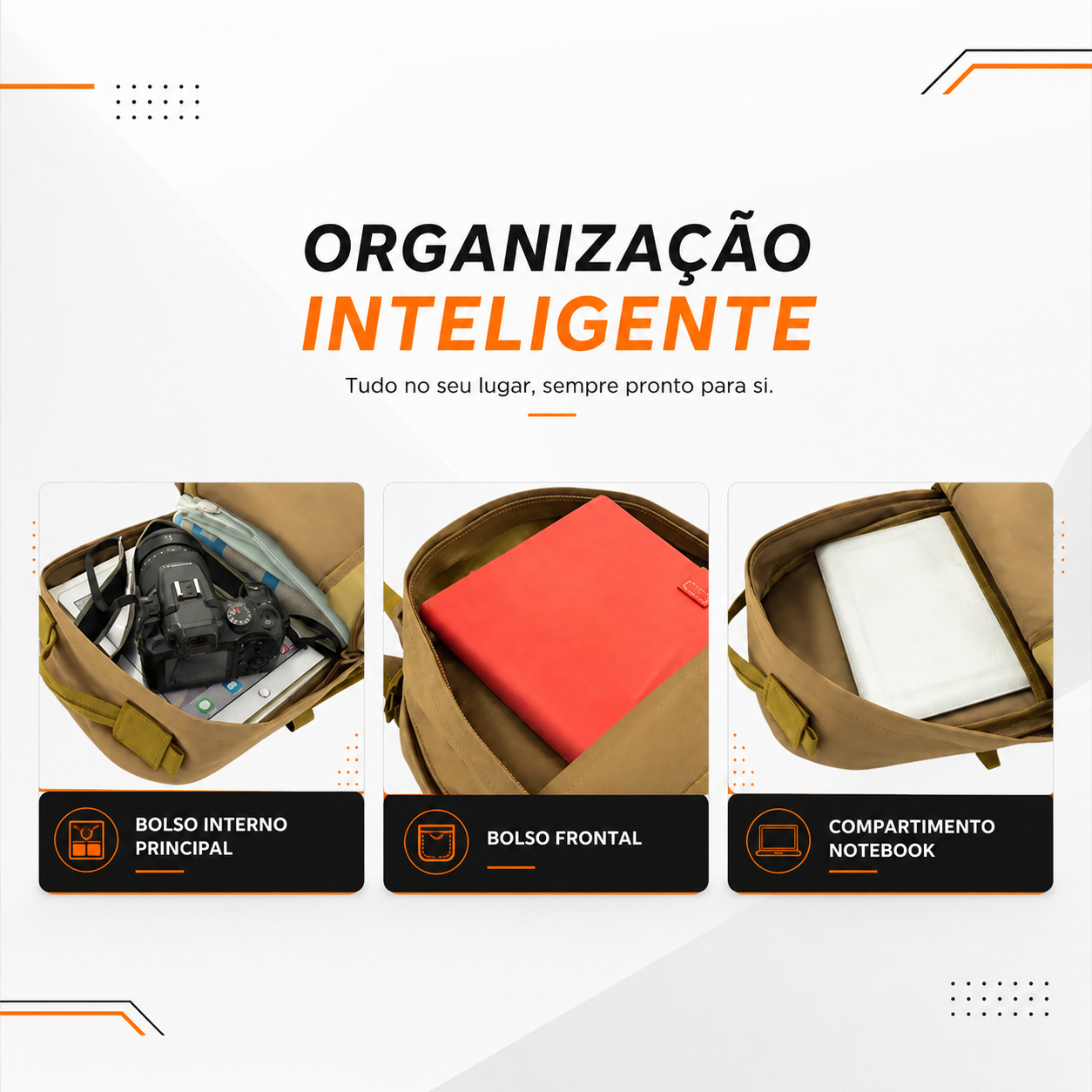 Mochila Tática Hornet 45 Litros - Cáqui