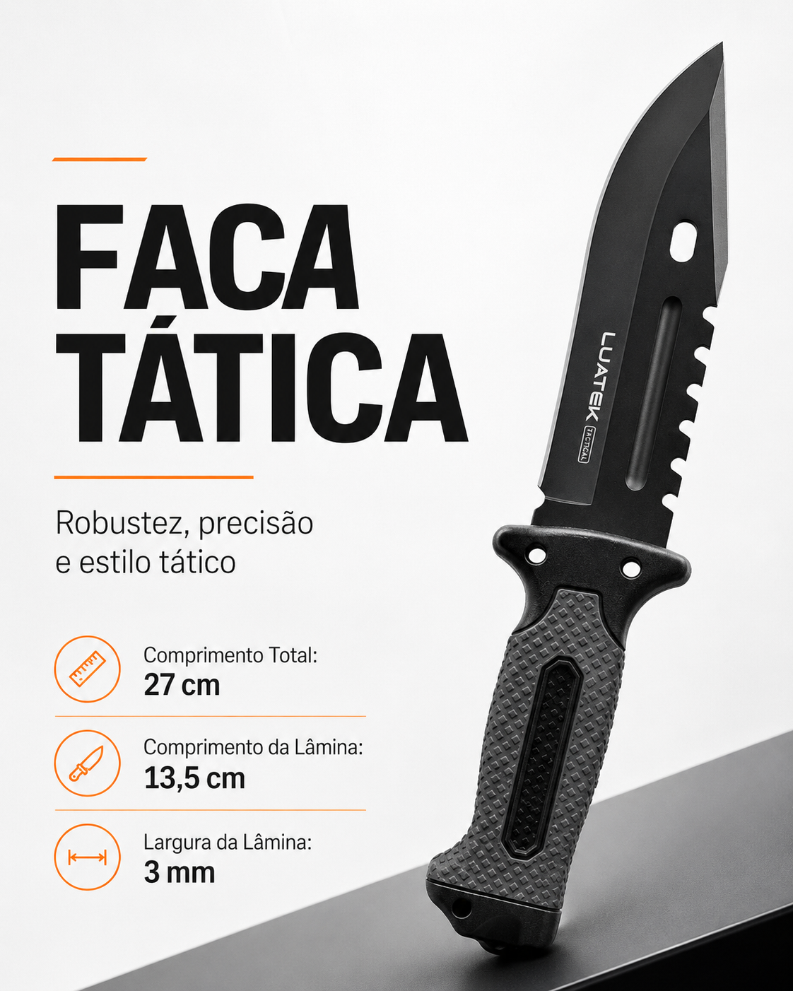 Kit de Sobrevivência com Faca + Itens