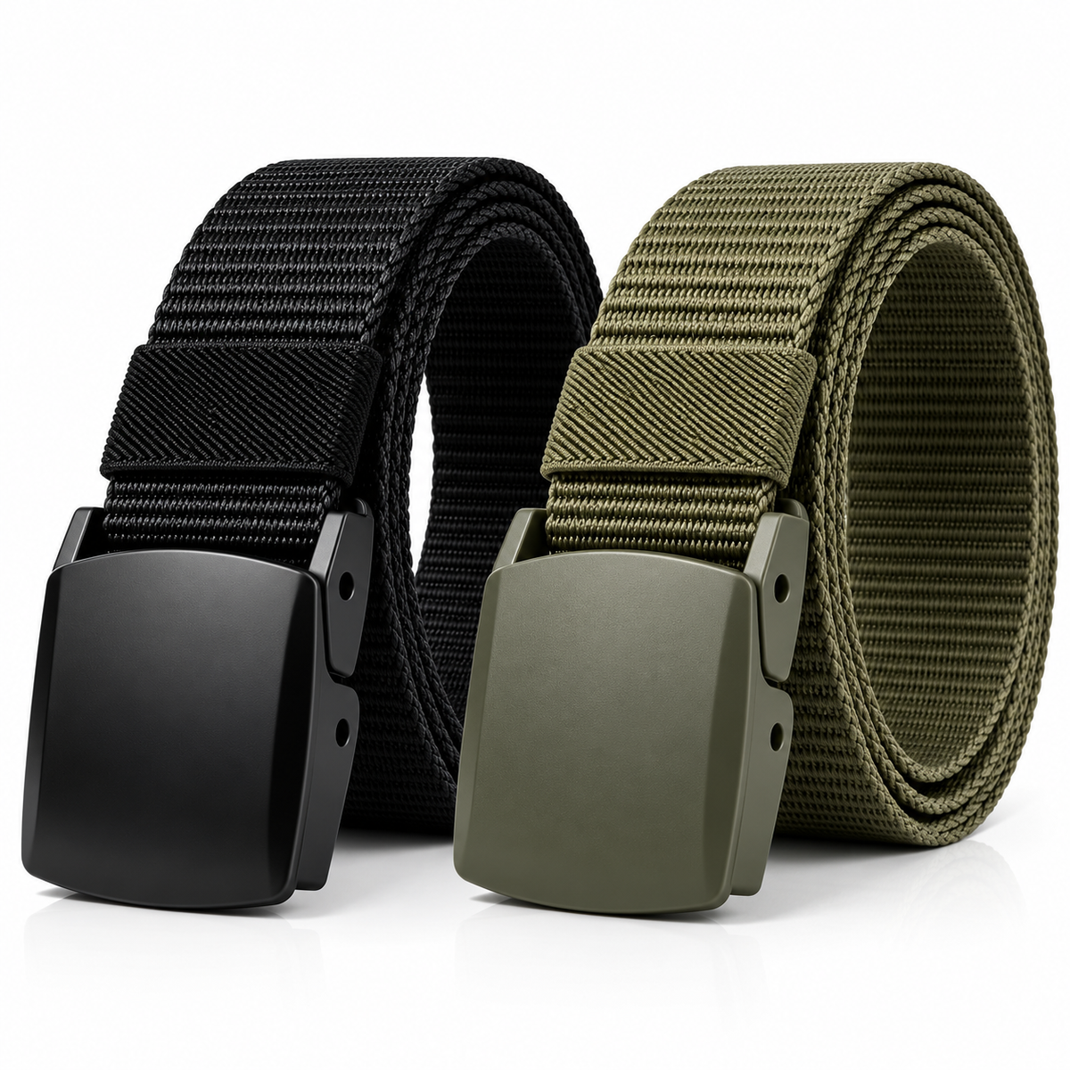 Kit 2 Cintos Táticos de Nylon com Fivela de Catraca Automática