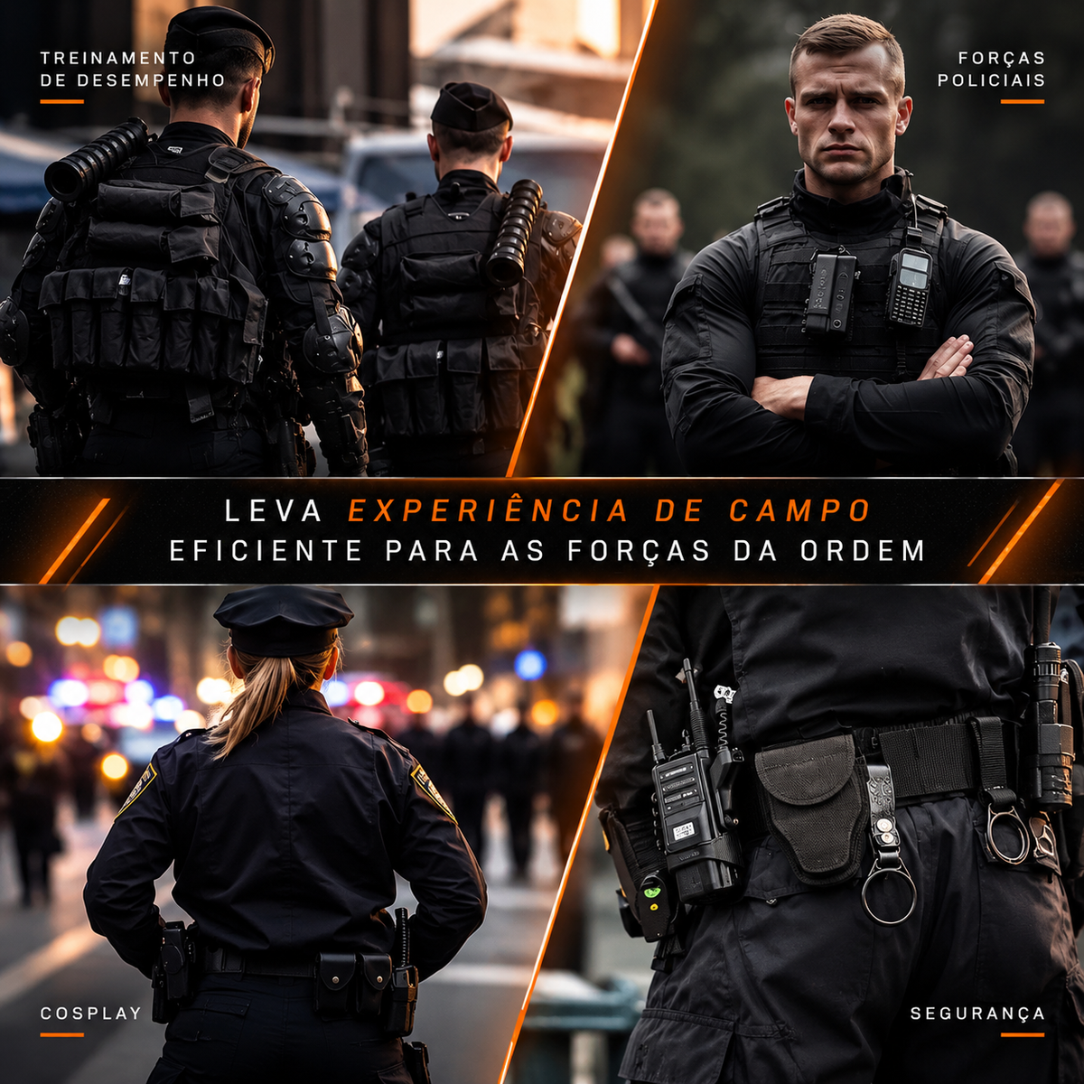 Cinto Tático Policial Duplo com Fivela de Engate Rápido Votagoo