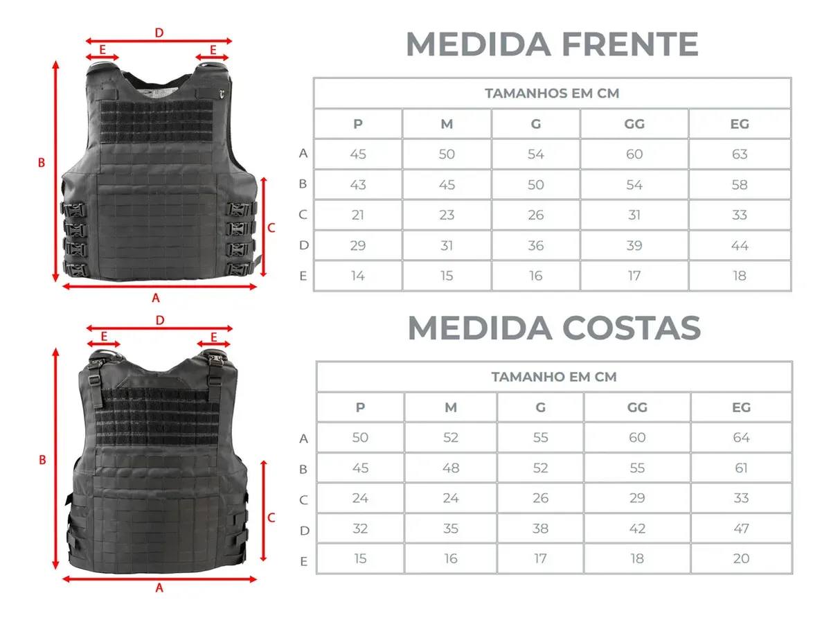 Capa de Colete Modular Slim Protection - Marrom