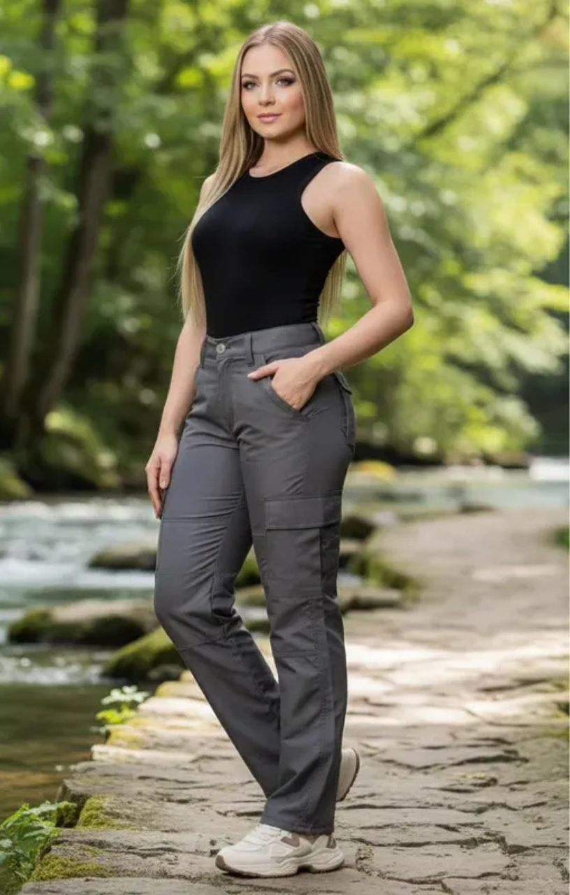 Calça Tática Feminina Urban - Cinza