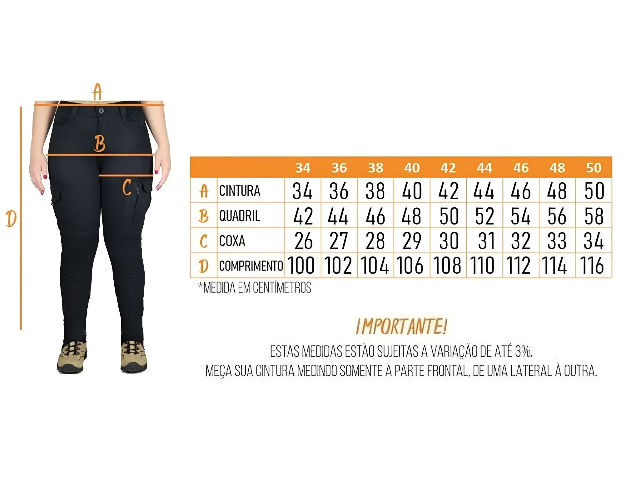 Calça Tática Feminina Atack® - Cáqui