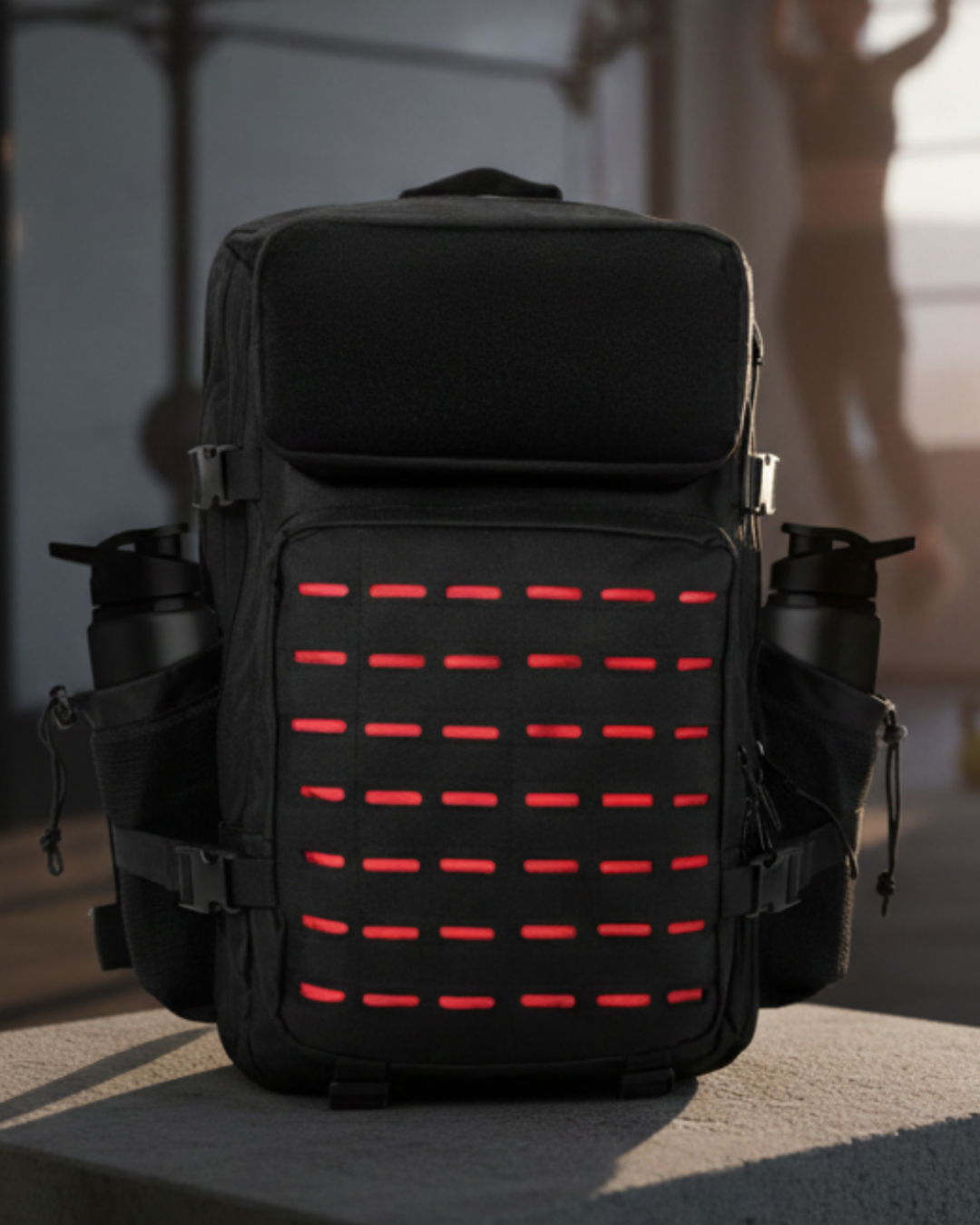Mochila Nomad 50 Litros - Preto e Vermelho