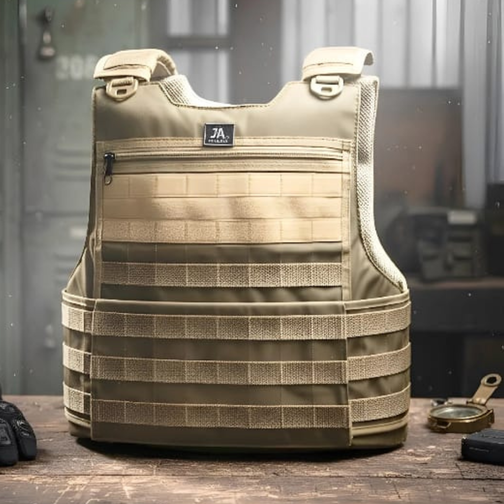 Capa de Colete Modular Militar® - Cáqui