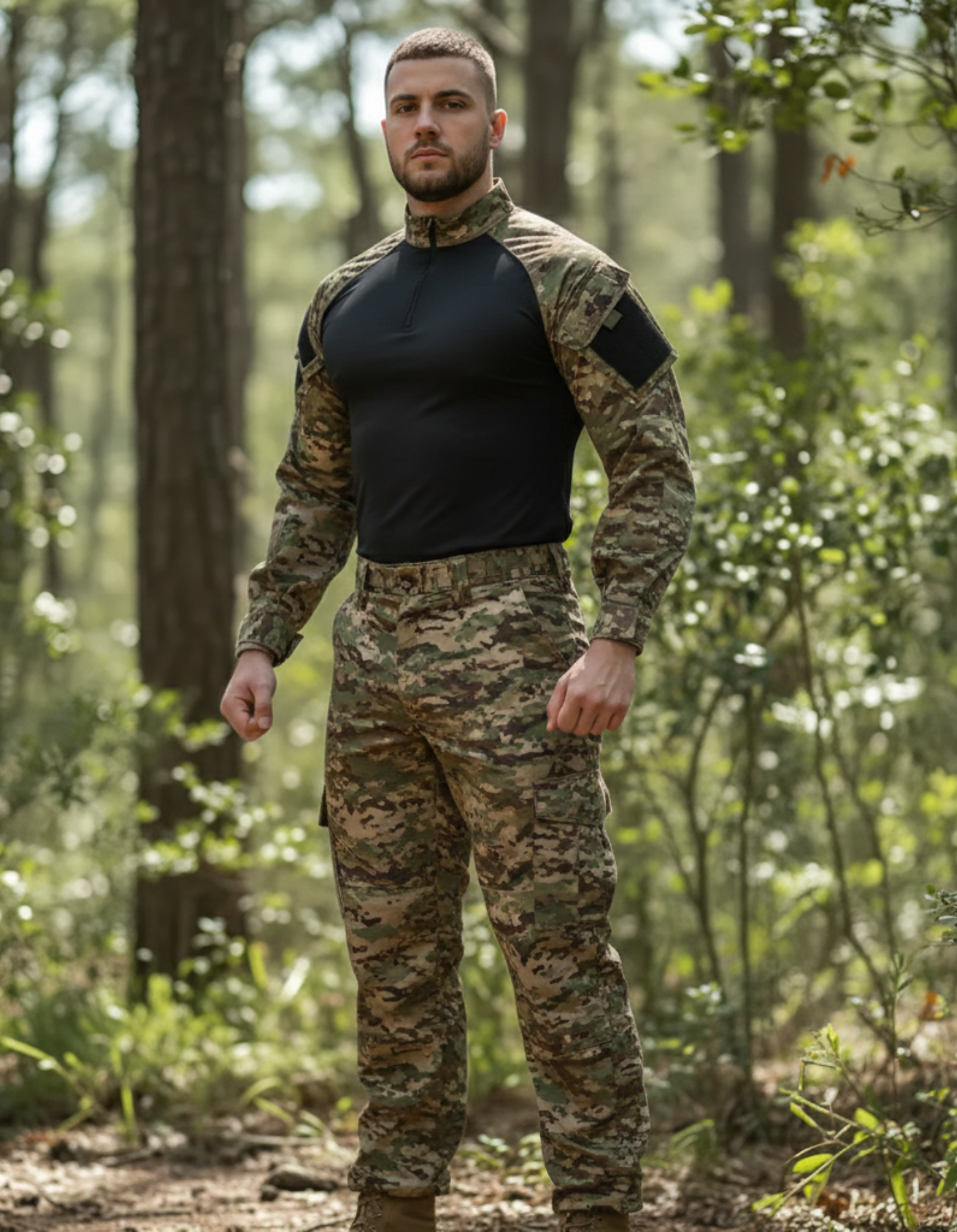 Farda Completa: Combat Shirt + Calça Tática - Selva
