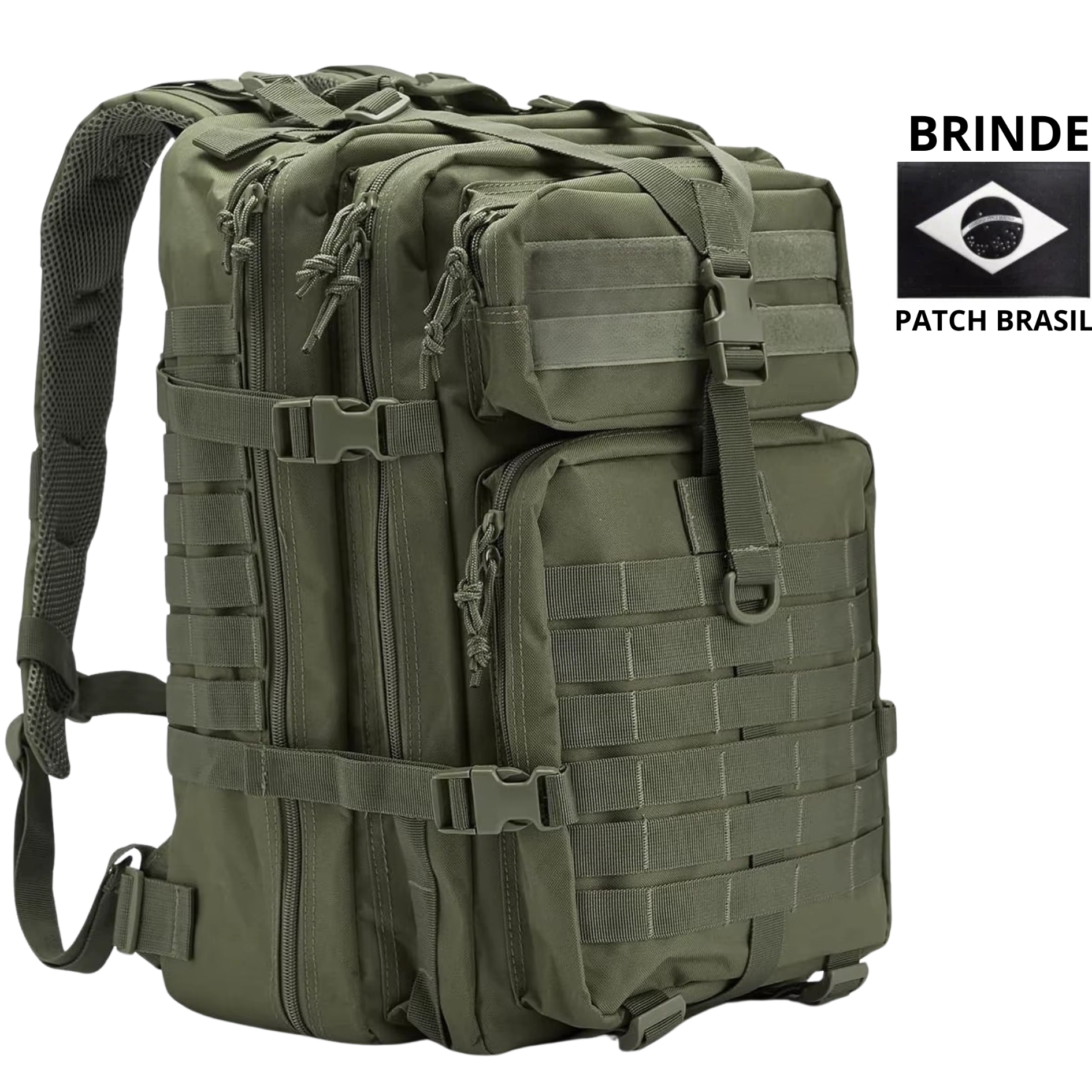 Mochila Tática 50 Litros Outdoor® - Verde Oliva