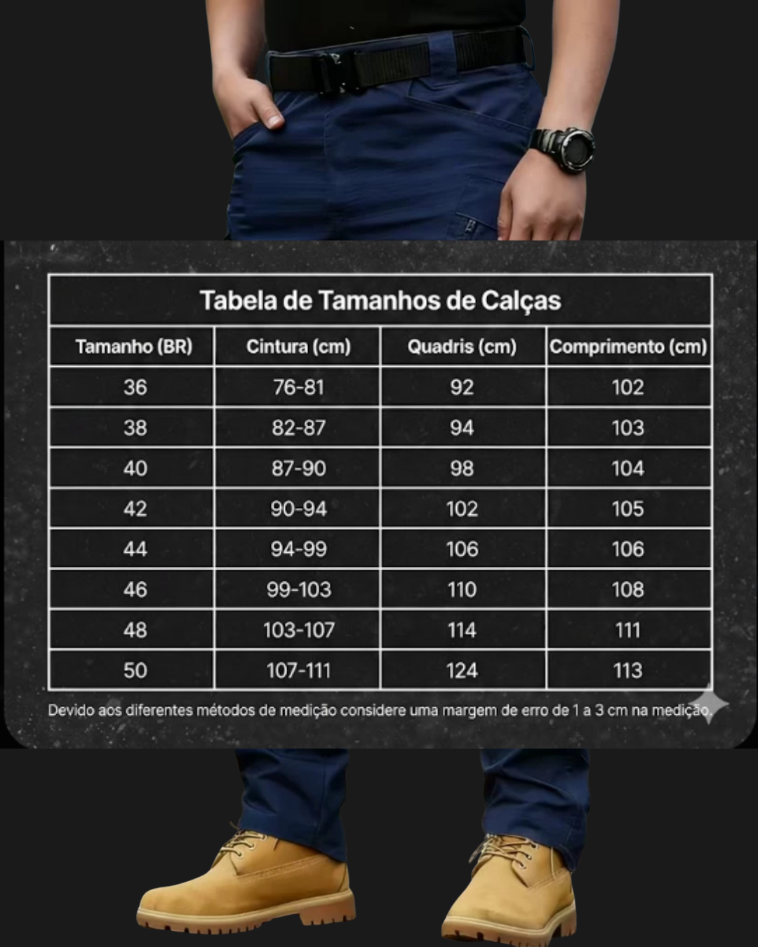 Calça Tática Mariner® - Azul Marinho