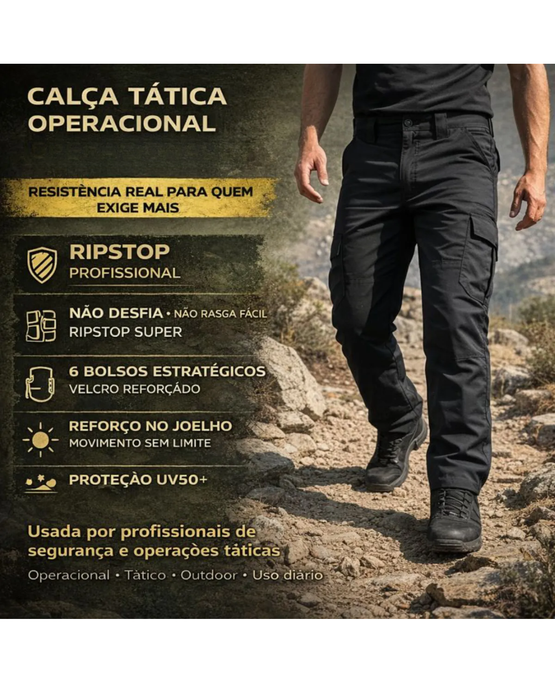 Farda Completa: Combat Shirt + Calça Tática - Azul Marinho