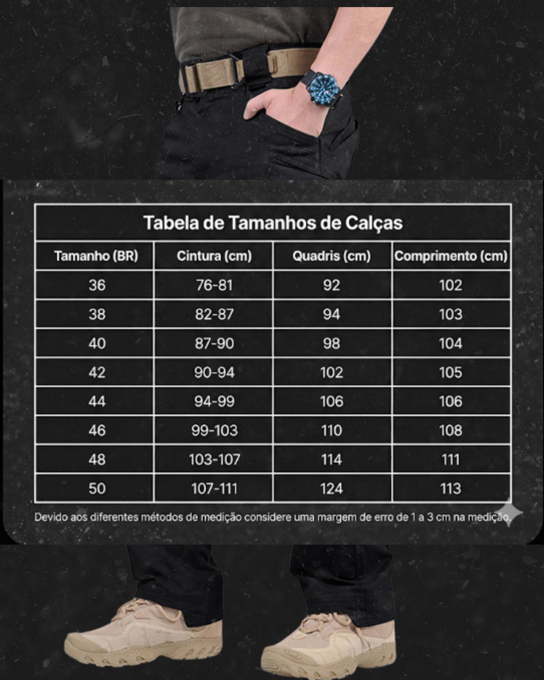 Calça Tática Mariner® - Preta