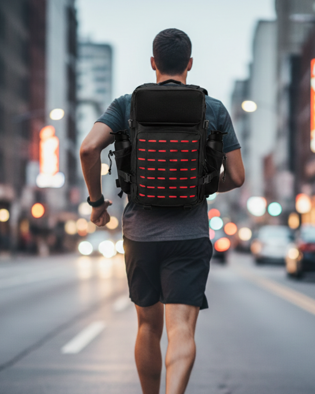 Mochila Nomad 50 Litros - Preto e Vermelho