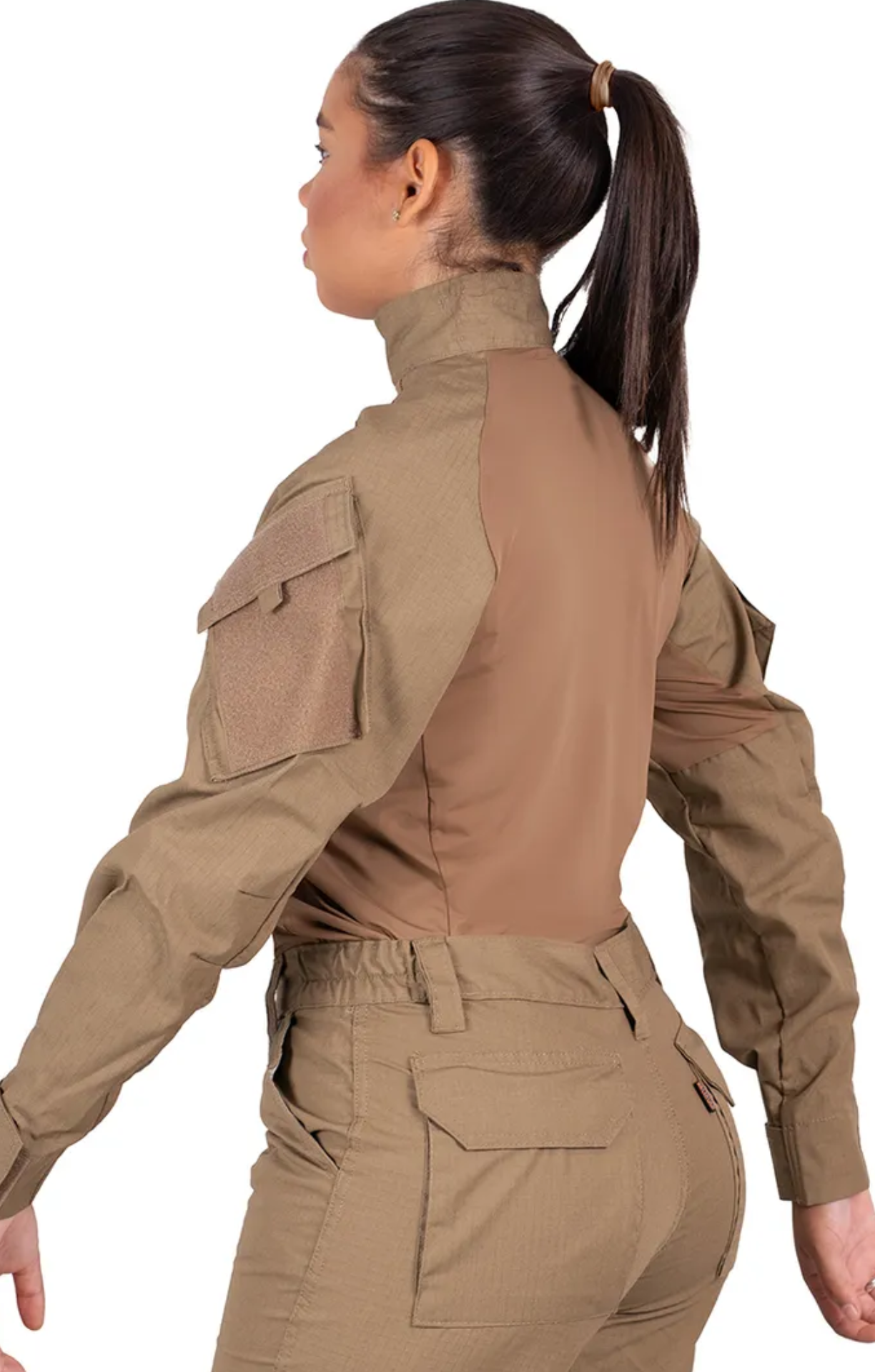 Combat Shirt Feminina Military  - Cáqui