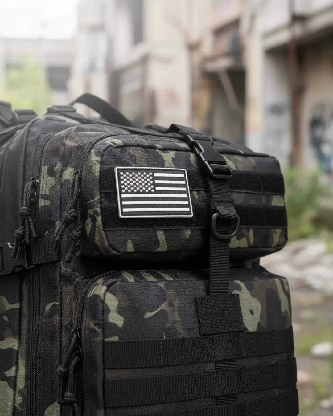 GEAR CONTAINER S【multicamo black】 Mochila Tática Outdoor 50 Litros - Multicam Black