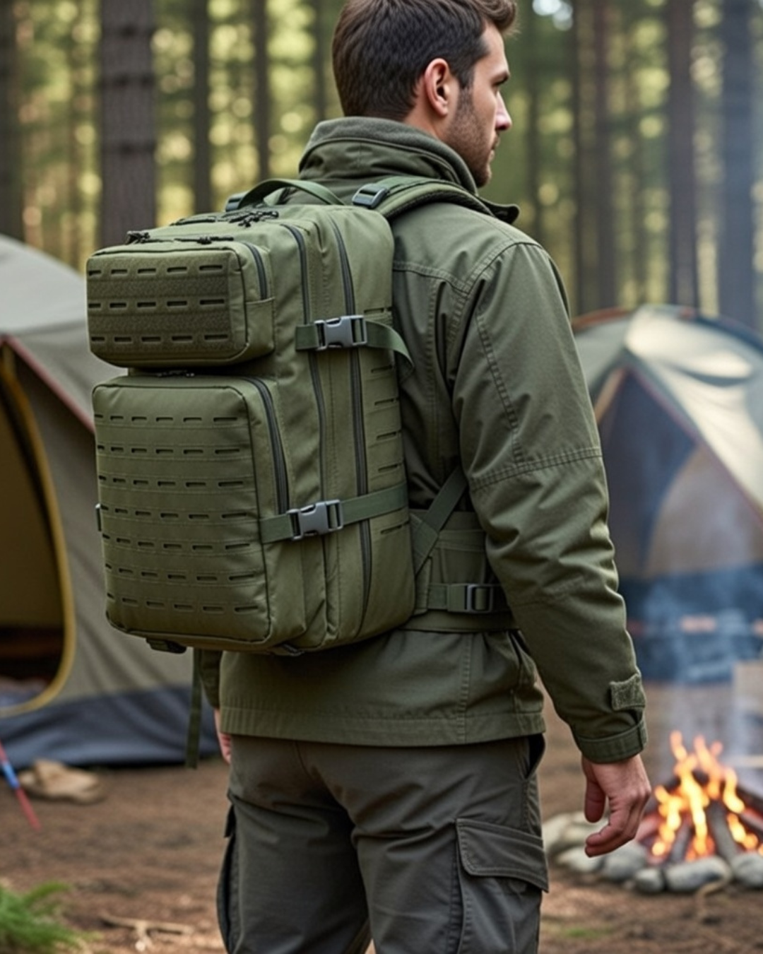 Mochila Tática Mariner® 50 Litros - Verde Oliva