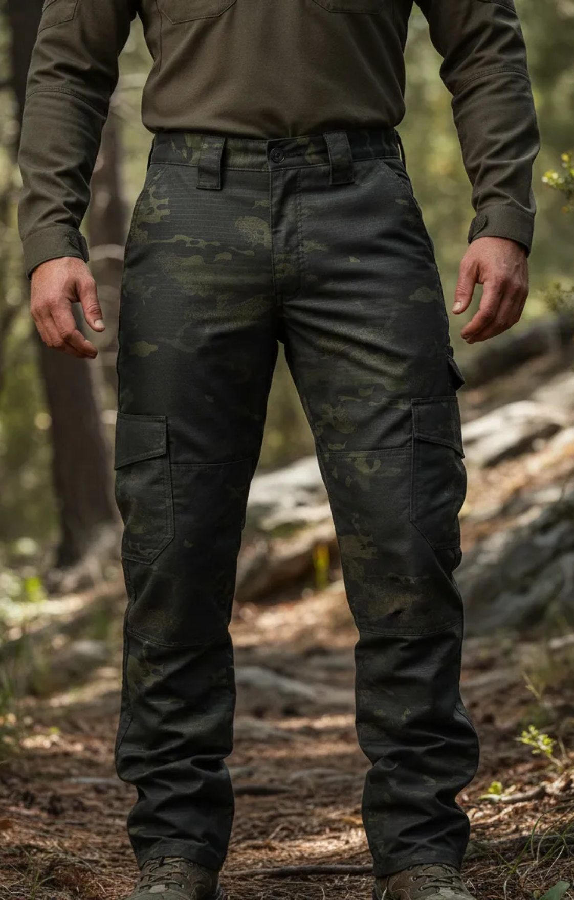 Calça Tática Trooper Multicam Black