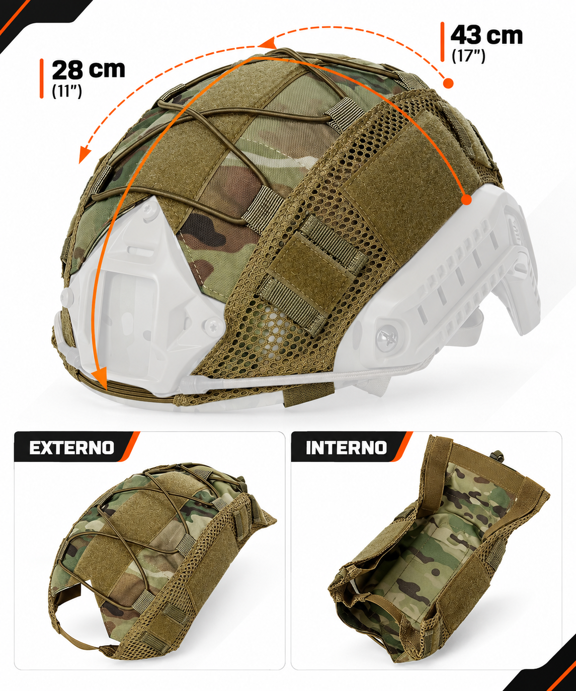 Capa Elástica para Capacete Tático Urban Tatic®