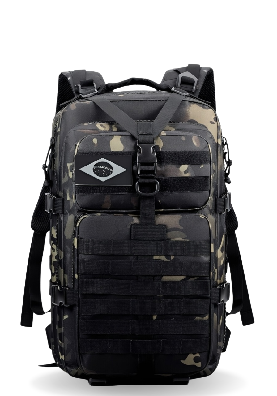 Mochila Tática Outdoor® 50 Litros - Multicam Black