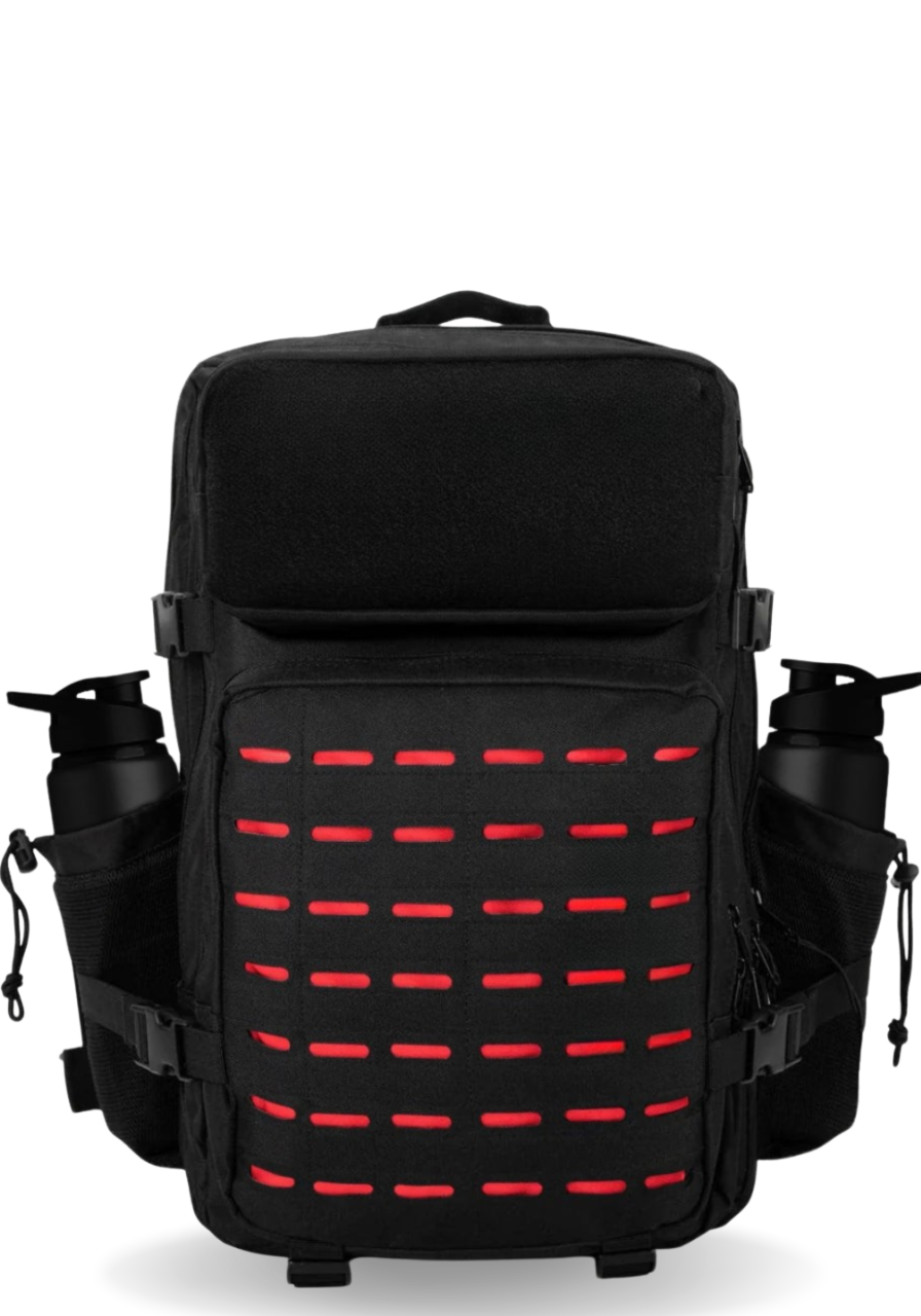 Mochila Nomad® 50 Litros - Preto e Vermelho