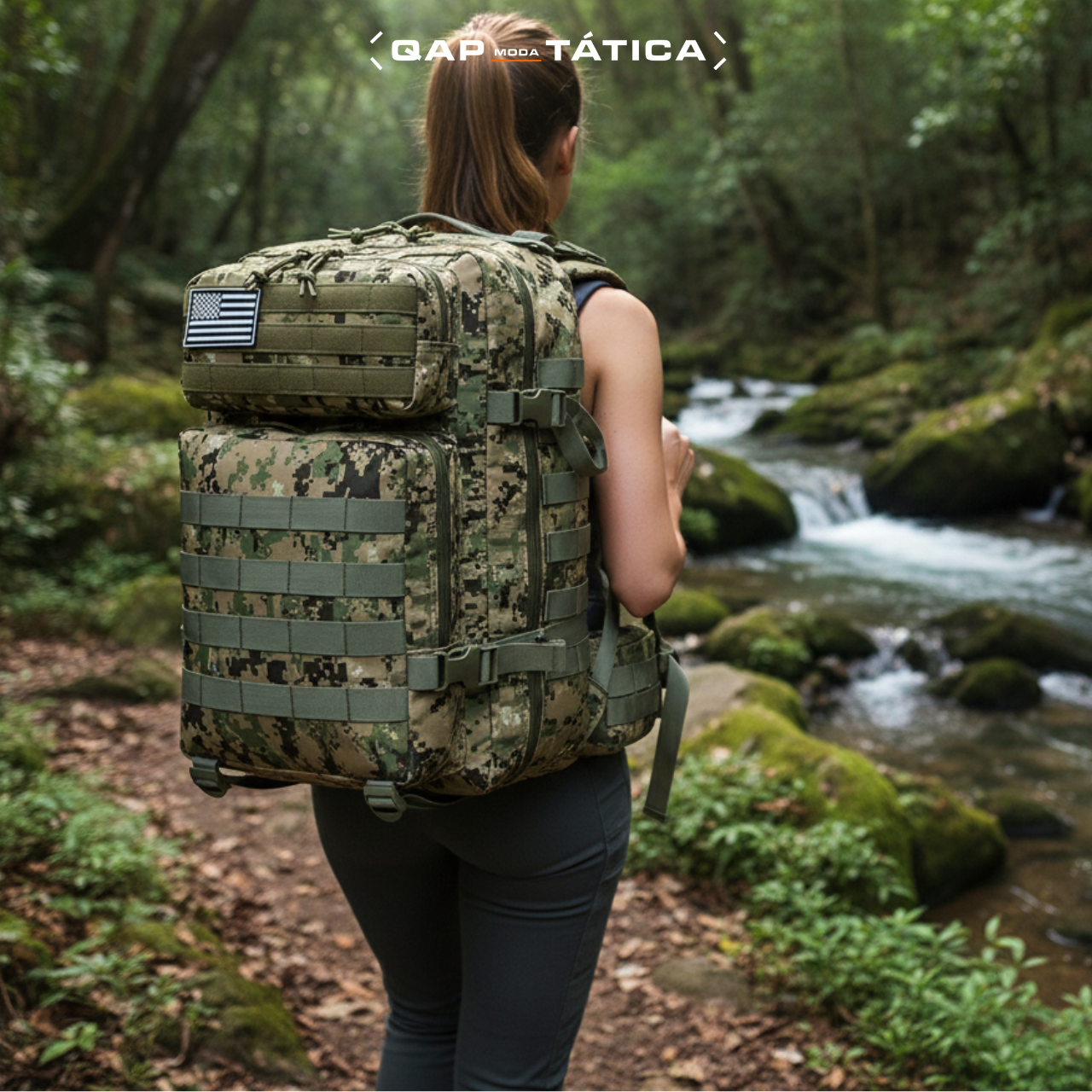 Mochila Tática 50 Litros Outdoor® - Camuflada Army 2