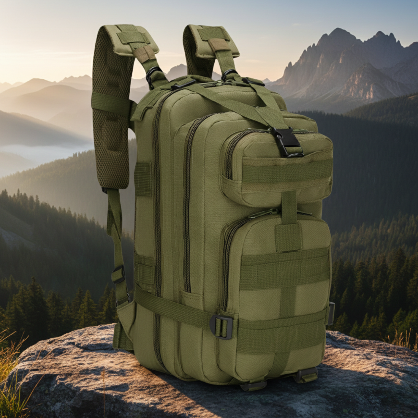 Mochila Tática 30 Litros Outdoor® - Verde Oliva