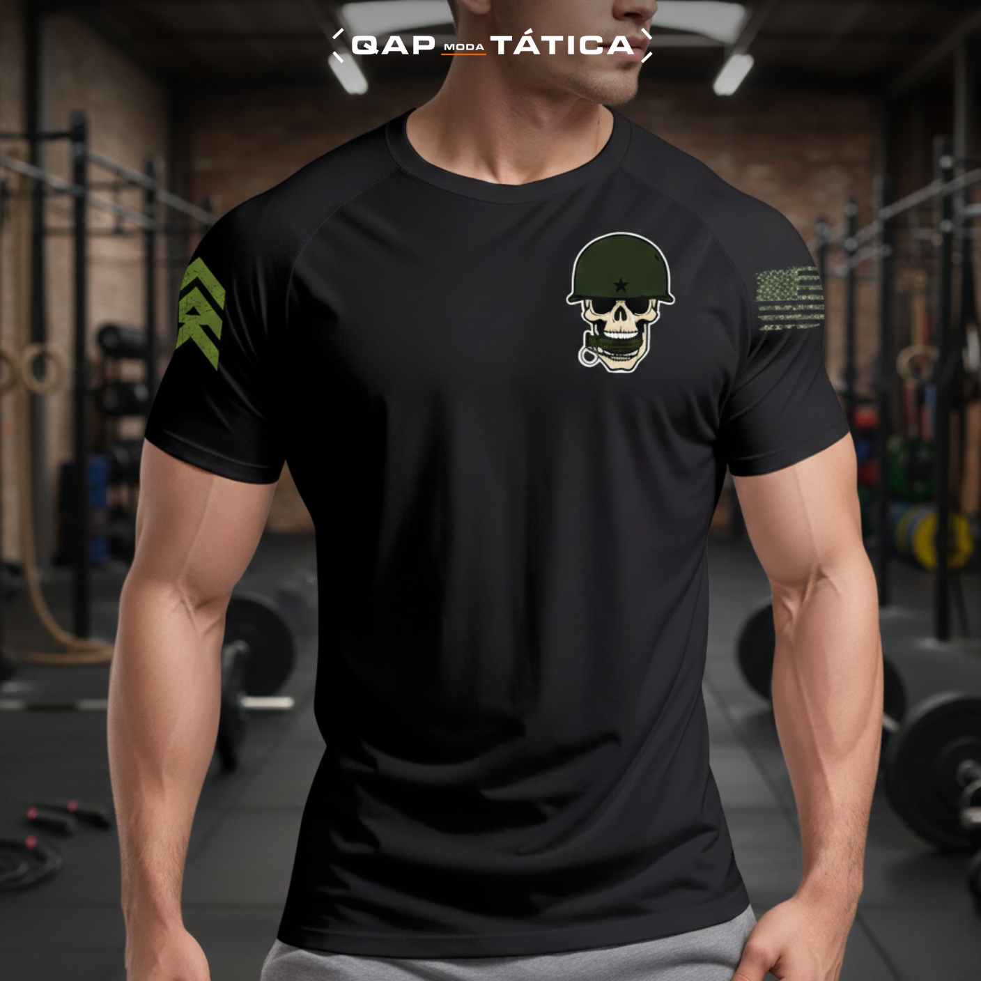 Camiseta Dry Fit Caveira Granada