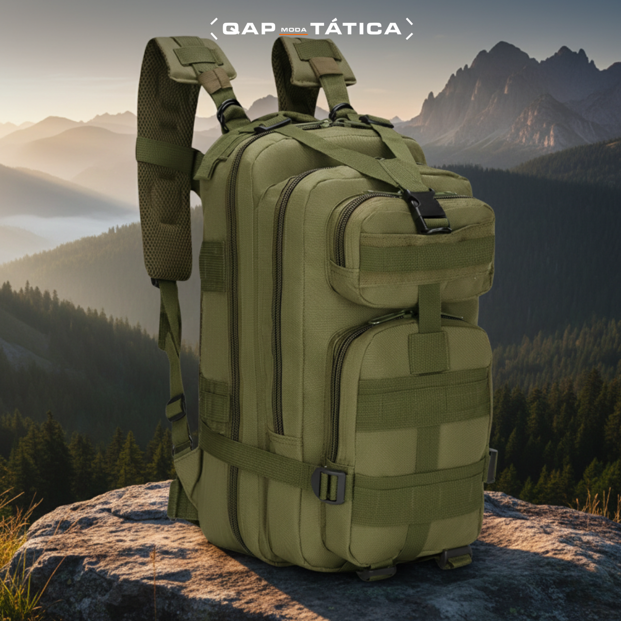 Mochila Tática 30 Litros Outdoor® - Verde Oliva