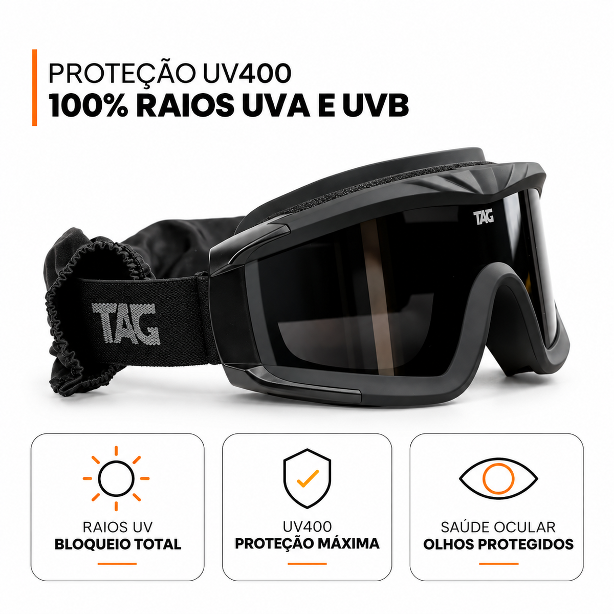 Óculos Tático Volcano - 3 Lentes Inclusas