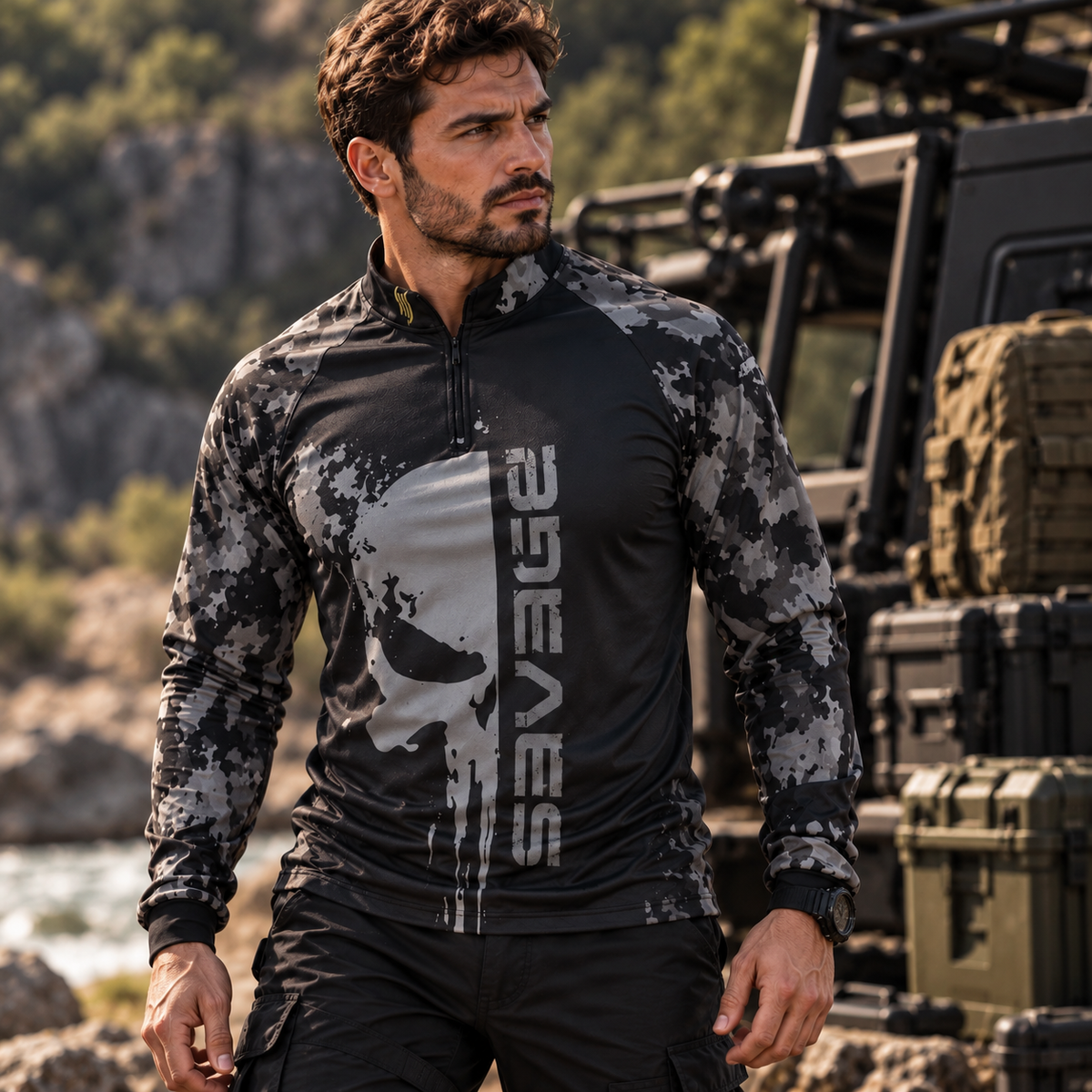 Camisesta Dryfit Savage com proteção UV50+