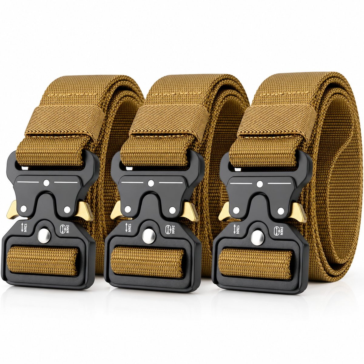 Kit 3 Cintos Táticos Guardian com Engate Rápido