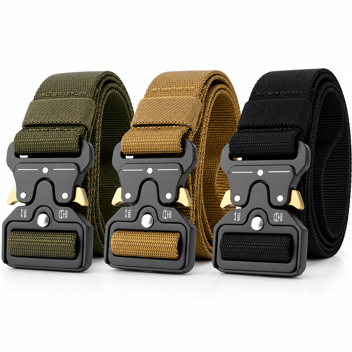 Kit 3 Cintos Táticos Guardian com Engate Rápido