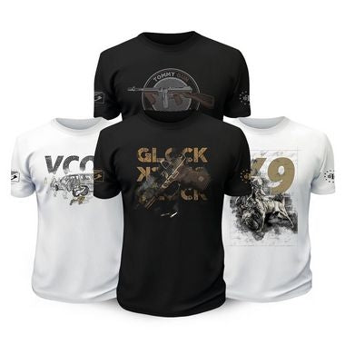 Kit 4 Camisetas Masculinas Tactical Fritz Vintage Gun Team Six Brasil®