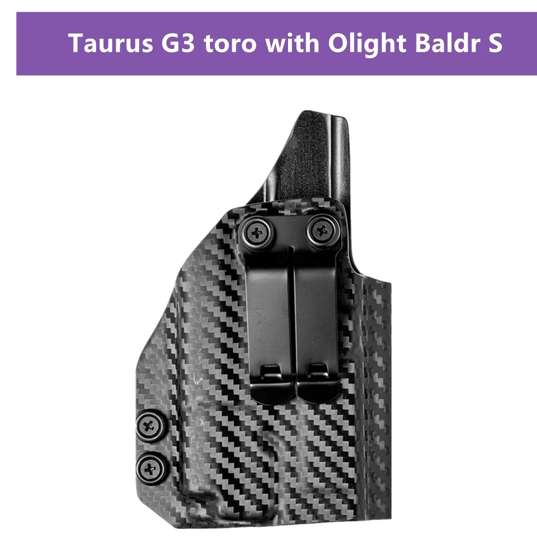 Coldre Velado em Fibra de Carbono para Taurus G3 TORO – Compatível com Red Dot e Lanterna